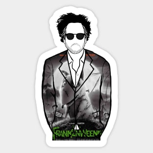 Tim Burton (Frankenweenie) Portrait Sticker